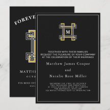 Luxus-Schwarzgold-Regal-Griechischer-Schlüssel-Mon