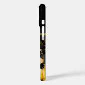 Luxus-Schwarzgoldagat Case-Mate iPhone Hülle (Rückseite / Links)