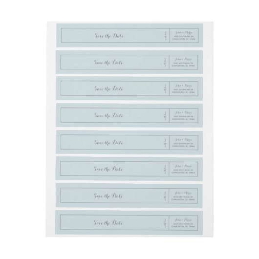 Luxus Script Rücksendeadresse (Bogen)