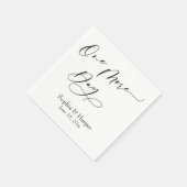Luxus Script Schriftart Einfach noch einen Tag Serviette (Ecke)