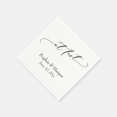 Luxus Script Schriftart Einfache Typografie endlic Serviette (Ecke)