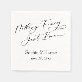Luxus Script Simple Nothing Extravagant Just Liebe Serviette
