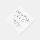 Luxus Script Simple Nothing Extravagant Just Liebe Serviette (Ecke)