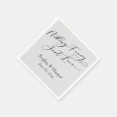 Luxus Script Simple Nothing Extravagant nur Liebe  Serviette (Ecke)