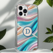 Luxus-Seide-Monogramm iPhone Hülle