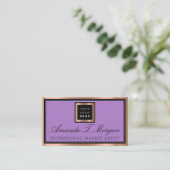 Luxus-Services Hochzeitserie-Violet Visitenkarte (Stehend Vorderseite)