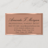 Luxus-Services Hochzeitserie Visitenkarte (Rückseite)