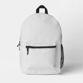 Luxus-Set mit weißen Monogramm-Aktenordnern Bedruckter Rucksack
