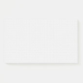Luxus-Set mit weißen Monogramm-Aktenordnern Post-it Klebezettel (Vorderseite)