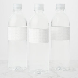 Luxus-Set mit weißen Monogramm-Aktenordnern Wasserflaschenetikett