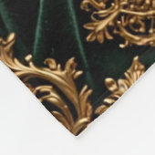 Luxus-Sherpa-Decke im Smaragd-Barockstil Fleecedecke (Ecke)