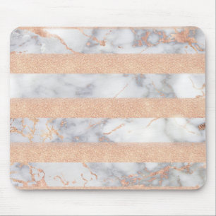 Luxus Shiny Glitzer Streifen Ombre Marmor Mousepad