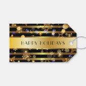 Luxus Shiny Glows Schneeflocken und Sterne Geschenkanhänger (Vorderseite (Horizontal))