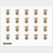 Luxus-Silber-Abstrakt-Sticker-Design Quadratischer Aufkleber (Blatt)