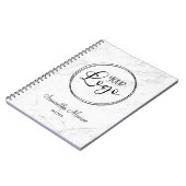 Luxus-Silber-Business-Logo-Meeting Notizblock (Linke Seite)