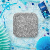 Luxus-Silber-Glitter-Party-Papier-Serviette Pappteller (Party)