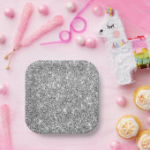Luxus-Silber-Glitter-Party-Papier-Serviette Pappteller (Party)