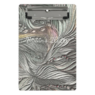 Luxus-Silber-Metall-Blätter Mini-Clipboard Mini Klemmbrett