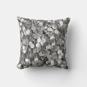 Luxus-Silber-Wurfkissen Kissen