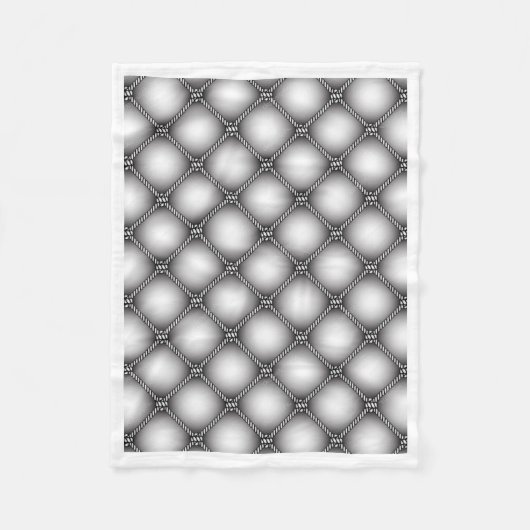 Luxus-Silbergrau getuftete Quiltmuster-Fleece-B Fleecedecke (Vorderseite)