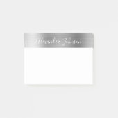 Luxus Silver Foil Beruflich Business Post-it Klebezettel (Vorderseite)