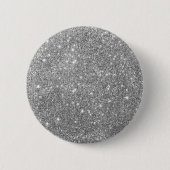 Luxus Silver Glitzer Button (Vorderseite)