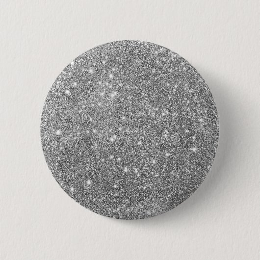 Luxus Silver Glitzer Button (Vorderseite)
