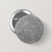 Luxus Silver Glitzer Button (Vorne & Hinten)