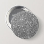 Luxus Silver Glitzer Button (Vorne & Hinten)