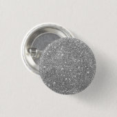 Luxus Silver Glitzer Button (Vorne & Hinten)