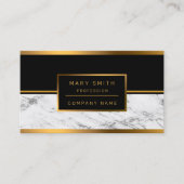 Luxus Silver Glitzer Marmor individuell anpassen Visitenkarte (Vorderseite)