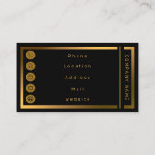 Luxus Silver Glitzer Marmor individuell anpassen Visitenkarte (Rückseite)