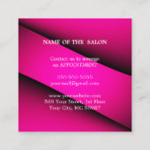 Luxus Silver Glitzer Salon Supplies Rabattkarte (Rückseite)