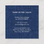 Luxus Silver Glitzer Salon Supplies Rabattkarte (Rückseite)