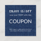 Luxus Silver Glitzer Salon Supplies Rabattkarte (Vorderseite)