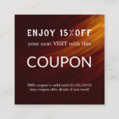 Luxus Silver Glitzer Salon Supplies Rabattkarte (Vorderseite)