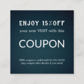 Luxus Silver Glitzer Salon Supplies Rabattkarte (Vorderseite)