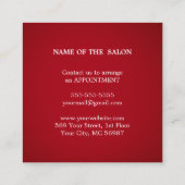 Luxus Silver Glitzer Salon Supplies Rabattkarte (Rückseite)