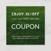 Luxus Silver Glitzer Salon Supplies Rabattkarte (Vorderseite)