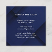 Luxus Silver Glitzer Salon Supplies Rabattkarte (Rückseite)