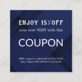 Luxus Silver Glitzer Salon Supplies Rabattkarte (Vorderseite)