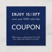 Luxus Silver Glitzer Salon Supplies Rabattkarte (Vorderseite)