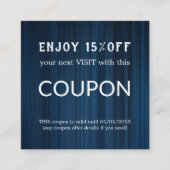 Luxus Silver Glitzer Salon Supplies Rabattkarte (Vorderseite)