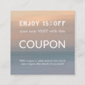 Luxus Silver Glitzer Salon Supplies Rabattkarte (Vorderseite)