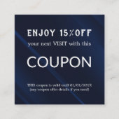 Luxus Silver Glitzer Salon Supplies Rabattkarte (Vorderseite)