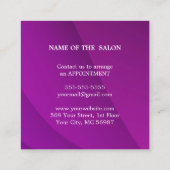 Luxus Silver Glitzer Salon Supplies Rabattkarte (Rückseite)