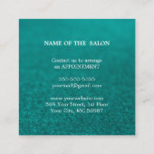 Luxus Silver Glitzer Salon Supplies Rabattkarte (Rückseite)