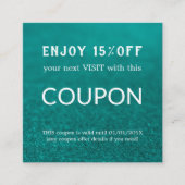 Luxus Silver Glitzer Salon Supplies Rabattkarte (Vorderseite)