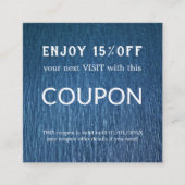 Luxus Silver Glitzer Salon Supplies Rabattkarte (Vorderseite)