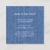 Luxus Silver Glitzer Salon Supplies Rabattkarte (Rückseite)